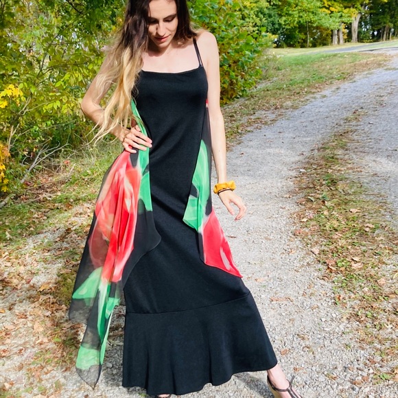 Vintage Joy Stevens Rose Dress - Picture 2 of 9